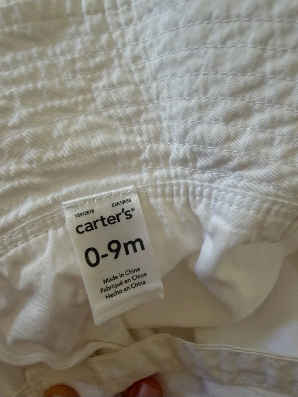 White Bucket Hat 0-9 months